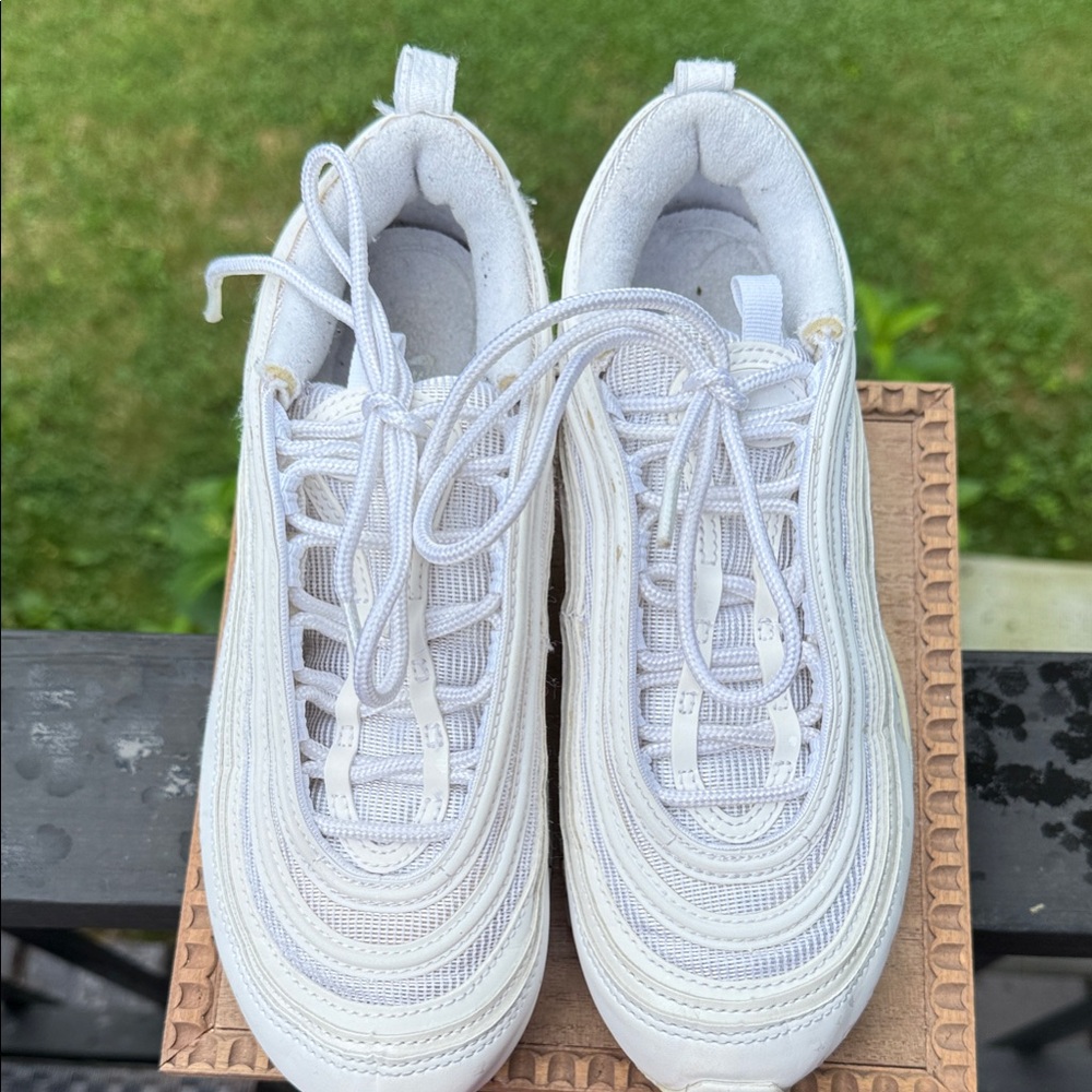 Nike Air Max 97 White Sneakers - Picture 2 of 8